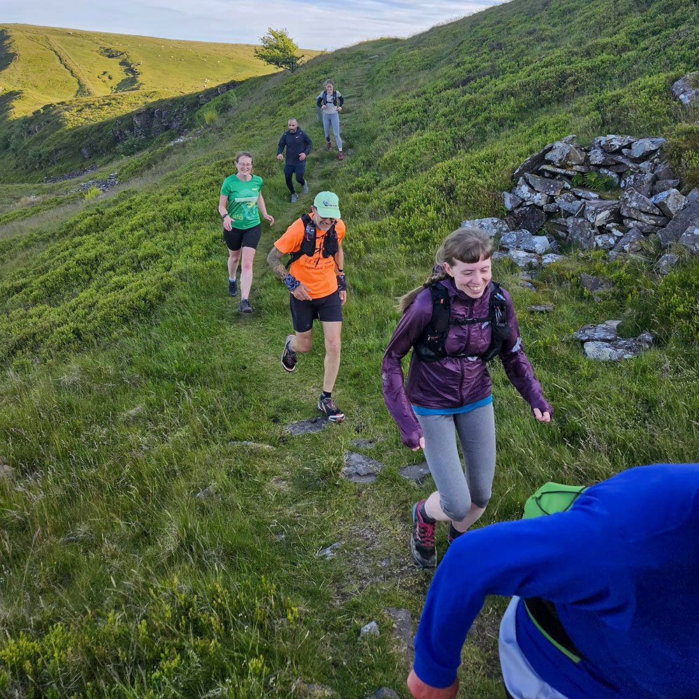Running at Fan Frynych in the Bannau Brycheiniog