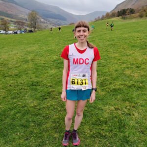 Briony Latter at the Fell Relays 2025 in Eryri