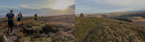 Photos of MDC members running in the Bannau Brycheiniog in the sun
