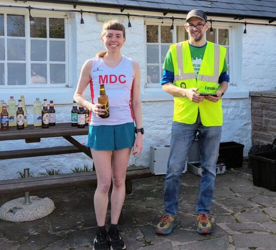 Briony Latter at the Coppett Hill fell race 2026